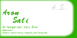 aron sali business card